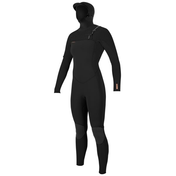 O'Neill Women's Hyperfreak 5.5/4 Hooded Wetsuit - 4, BLACK