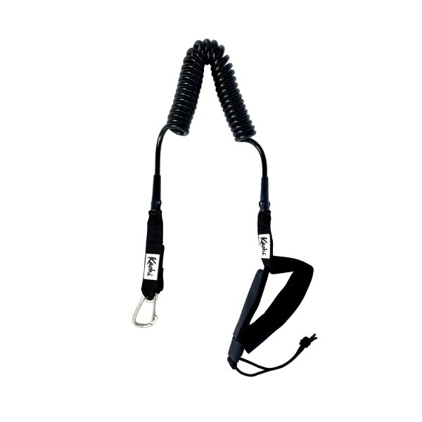 Kaohi Harness Grip Leashes - 10' x 8mm Continuous Coil w/ Carabiner Clip