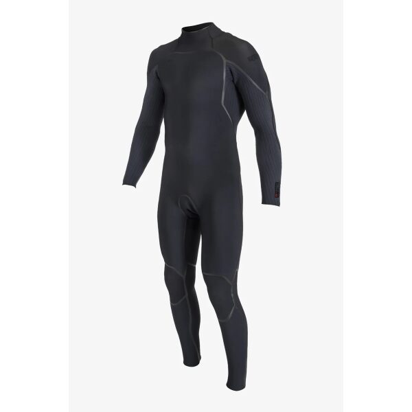O'Neill Hyperfreak Fire 3/2+ Back Zip Full Mens Wetsuit - 2XL, BLACK