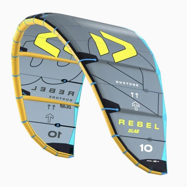 Duotone Rebel D/LAB Kiteboarding Kite 2025 - 11.0M, Dark-Grey/Lime