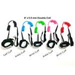Kaohi Board Leash - Double Coil 5.5mm Kaohi Board Leash - Double Coil 5.5mm