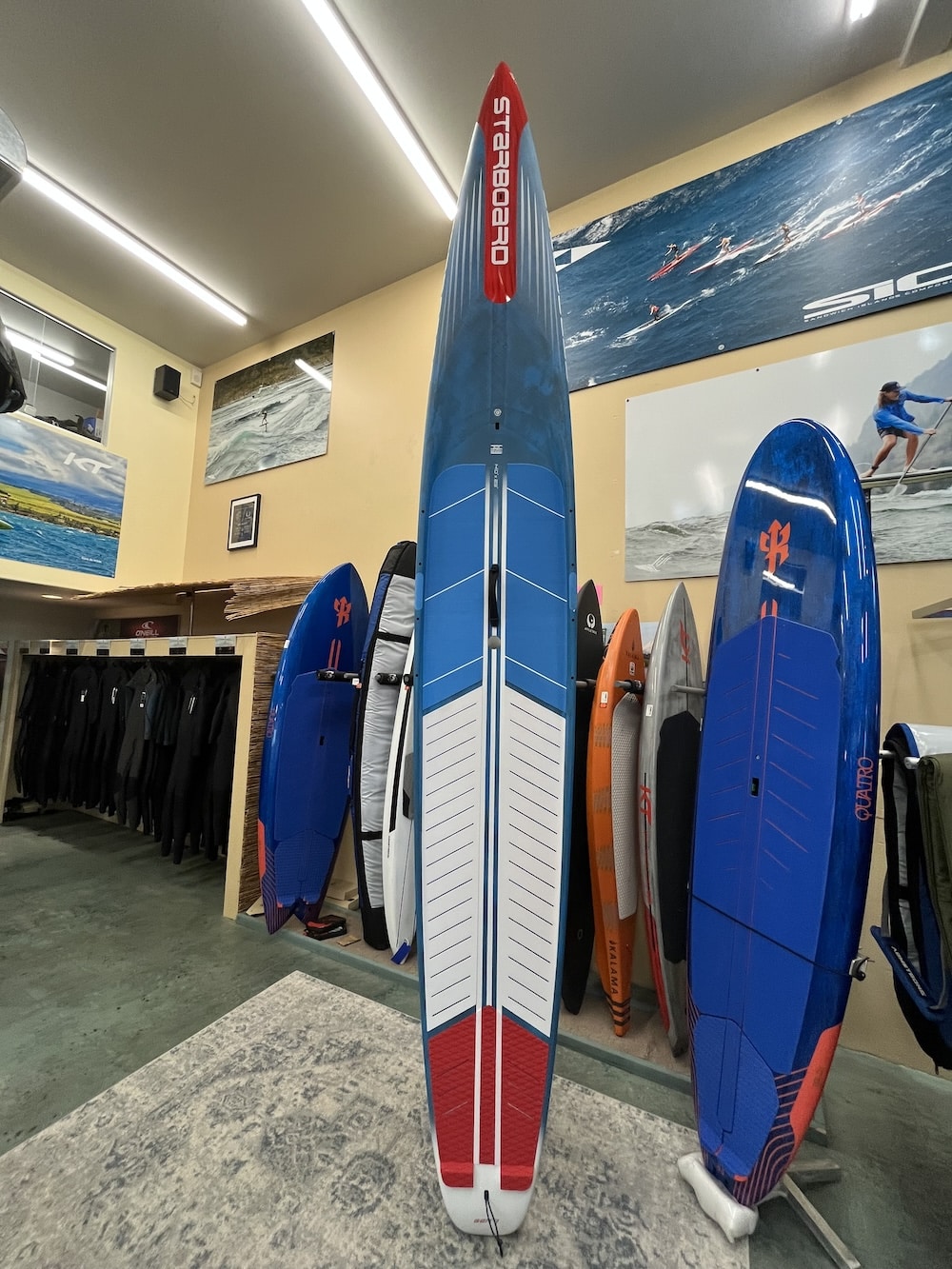 DEMO Starboard Gen-R Blue Carbon 14' x 23" 2025 SUP Board W/Board Bag DEMO Starboard Gen-R Blue Carbon 14' x 23" 2025 SUP Board W/Board Bag