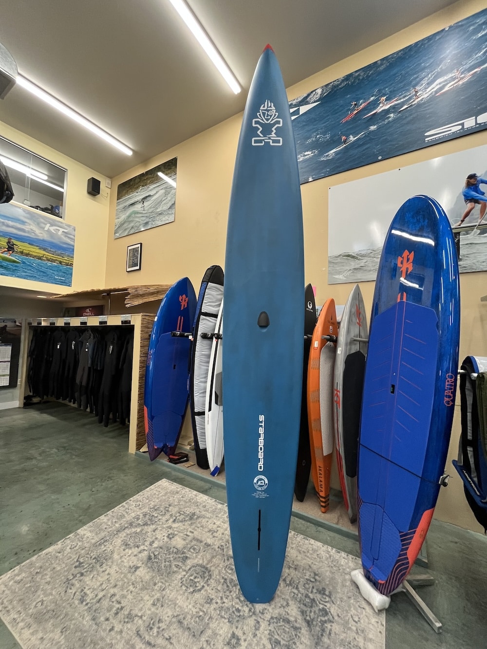 DEMO Starboard Gen-R Blue Carbon 14' x 23" 2025 SUP Board W/Board Bag DEMO Starboard Gen-R Blue Carbon 14' x 23" 2025 SUP Board W/Board Bag