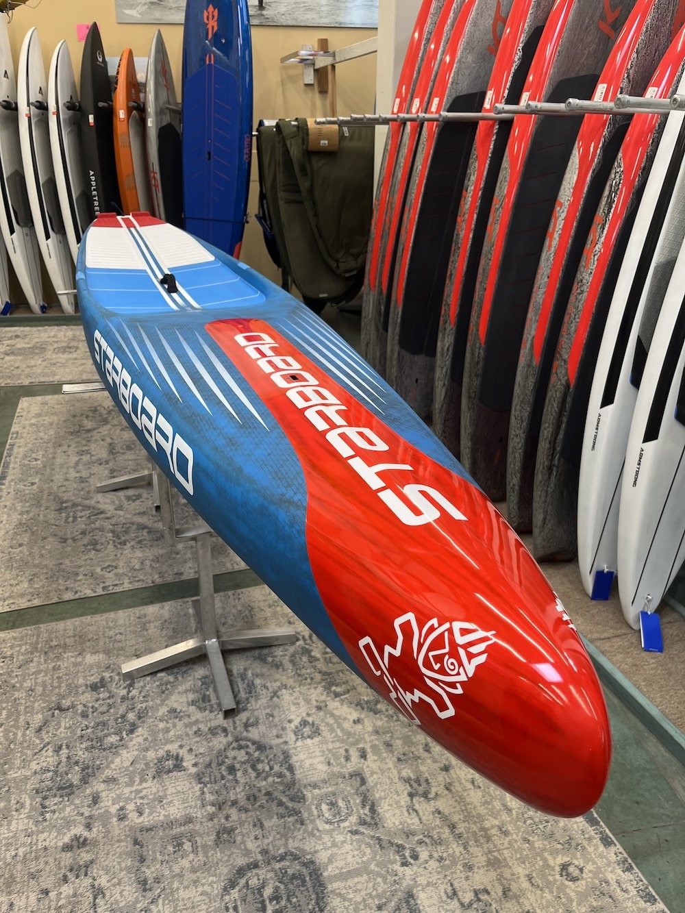 DEMO Starboard Gen-R Blue Carbon 14' x 23" 2025 SUP Board W/Board Bag DEMO Starboard Gen-R Blue Carbon 14' x 23" 2025 SUP Board W/Board Bag