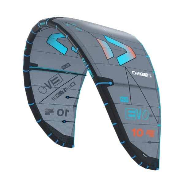 Duotone Evo SLS Kiteboarding Kite 2026 - Dark Grey/Turquoise, 13m
