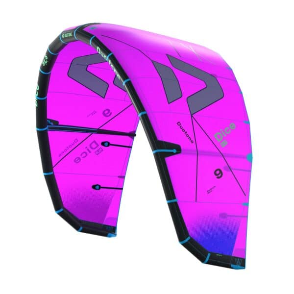 Duotone Dice SLS Kiteboarding Kite 2026 - 12m, Pink/Dark Grey