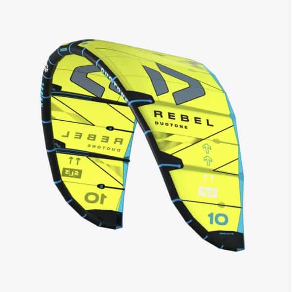 Duotone Rebel SLS Kiteboarding Kite 2025 - C01 | Lime/Dark-Grey, 7.0m
