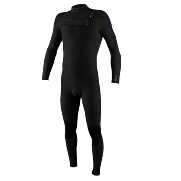 O'Neill Hyperfreak 4/3+mm Chest Zip Full Wetsuit - LT, Black Temp