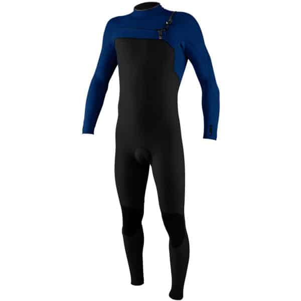 O'Neill Hyperfreak 3/2+ Chest Zip Full Wetsuit - MT, Black/Twilight Blue